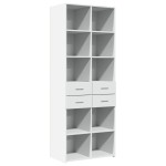 vidaXL Dulap înalt, alb, 70x42,5x185 cm, lemn prelucrat