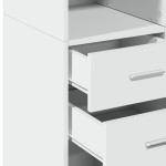 vidaXL Dulap înalt, alb, 70x42,5x185 cm, lemn prelucrat