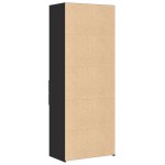 vidaXL Dulap înalt, negru, 70x42,5x185 cm, lemn prelucrat