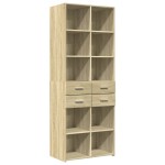 vidaXL Dulap înalt, stejar sonoma, 70x42,5x185 cm, lemn prelucrat