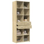 vidaXL Dulap înalt, stejar sonoma, 70x42,5x185 cm, lemn prelucrat