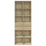 vidaXL Dulap înalt, stejar sonoma, 70x42,5x185 cm, lemn prelucrat