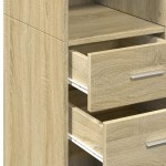 vidaXL Dulap înalt, stejar sonoma, 70x42,5x185 cm, lemn prelucrat