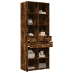 vidaXL Dulap înalt, stejar fumuriu, 70x42,5x185 cm, lemn prelucrat vidaXL Dulap înalt, stejar fumuriu, 70x42,5x185 cm, lemn prelucrat