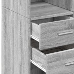 vidaXL Dulap înalt, gri sonoma, 70x42,5x185 cm, lemn prelucrat