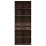 vidaXL Dulap înalt, stejar maro, 70x42,5x185 cm, lemn prelucrat
