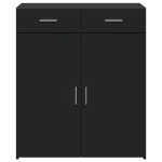 vidaXL Dulap, negru, 80x42,5x93 cm, lemn prelucrat