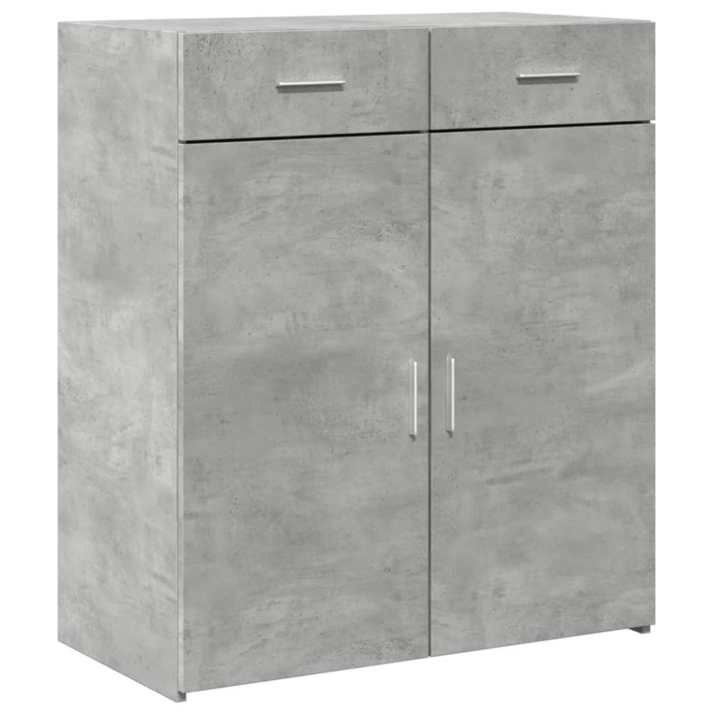 vidaXL Dulap, gri beton, 80x42,5x93 cm, lemn prelucrat