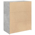 vidaXL Dulap, gri beton, 80x42,5x93 cm, lemn prelucrat vidaXL Dulap, gri beton, 80x42,5x93 cm, lemn prelucrat