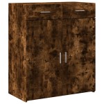 vidaXL Dulap, stejar fumuriu, 80x42,5x93 cm, lemn prelucrat