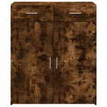 vidaXL Dulap, stejar fumuriu, 80x42,5x93 cm, lemn prelucrat