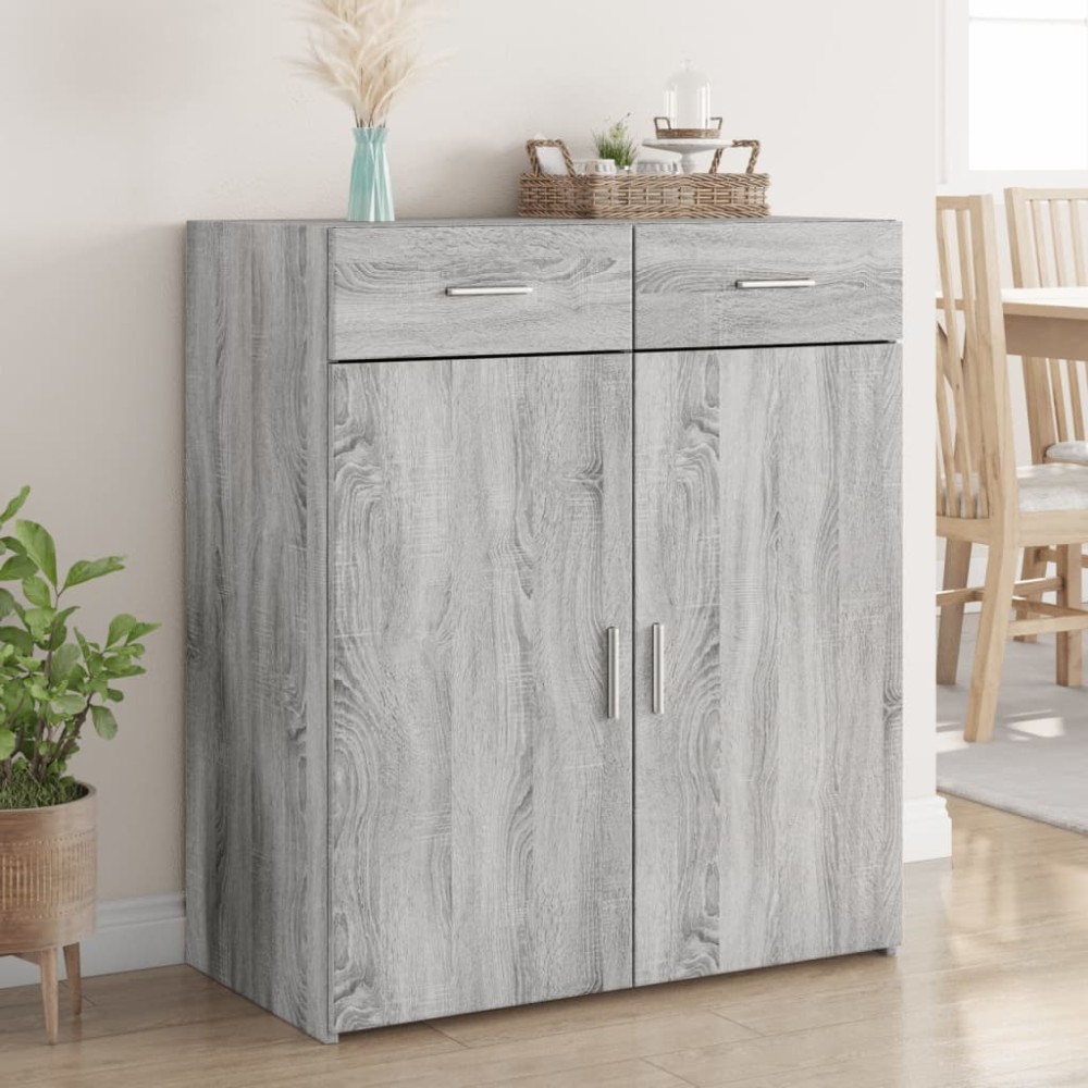 vidaXL Dulap, sonoma gri, 80x42,5x93 cm, lemn prelucrat