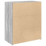 vidaXL Dulap, sonoma gri, 80x42,5x93 cm, lemn prelucrat