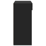 vidaXL Dulap, negru, 80x42,5x93 cm, lemn prelucrat