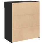 vidaXL Dulap, negru, 80x42,5x93 cm, lemn prelucrat