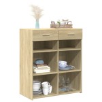 vidaXL Dulap, stejar sonoma, 80x42,5x93 cm, lemn prelucrat