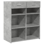 vidaXL Dulap, gri beton, 80x42,5x93 cm, lemn prelucrat vidaXL Dulap, gri beton, 80x42,5x93 cm, lemn prelucrat