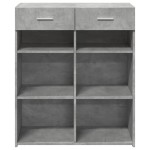 vidaXL Dulap, gri beton, 80x42,5x93 cm, lemn prelucrat vidaXL Dulap, gri beton, 80x42,5x93 cm, lemn prelucrat