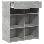 vidaXL Dulap, gri beton, 80x42,5x93 cm, lemn prelucrat vidaXL Dulap, gri beton, 80x42,5x93 cm, lemn prelucrat