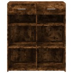 vidaXL Dulap, stejar fumuriu, 80x42,5x93 cm, lemn prelucrat