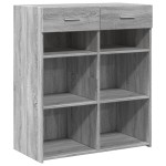 vidaXL Dulap, sonoma gri, 80x42,5x93 cm, lemn prelucrat