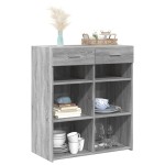 vidaXL Dulap, sonoma gri, 80x42,5x93 cm, lemn prelucrat