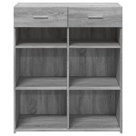vidaXL Dulap, sonoma gri, 80x42,5x93 cm, lemn prelucrat
