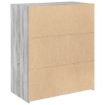 vidaXL Dulap, sonoma gri, 80x42,5x93 cm, lemn prelucrat