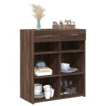 vidaXL Dulap, stejar maro, 80x42,5x93 cm, lemn prelucrat