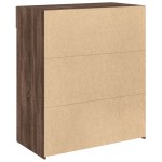 vidaXL Dulap, stejar maro, 80x42,5x93 cm, lemn prelucrat