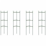 vidaXL Suport pentru roșii, 4 buc., 116 cm, oțel și PP