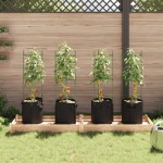 vidaXL Suport pentru roșii cu saci de plante 4 buc., 116 cm oțel și PP