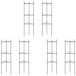 vidaXL Suport pentru roșii, 6 buc., 116 cm, oțel și PP