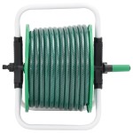 vidaXL Tambur pentru furtun autonom, verde, cu furtun PVC de 30 m vidaXL Tambur pentru furtun autonom, verde, cu furtun PVC de 30 m