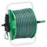 vidaXL Tambur pentru furtun autonom, verde, cu furtun PVC de 30 m vidaXL Tambur pentru furtun autonom, verde, cu furtun PVC de 30 m