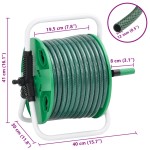 vidaXL Tambur pentru furtun autonom, verde, cu furtun PVC de 30 m vidaXL Tambur pentru furtun autonom, verde, cu furtun PVC de 30 m