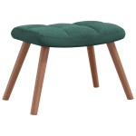 vidaXL Scaun balansoar cu taburet, verde închis, catifea vidaXL Scaun balansoar cu taburet, verde închis, catifea