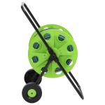 vidaXL Cărucior tambur furtun verde set racorduri furtun 0,75" 30m PVC