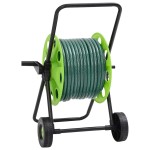 vidaXL Cărucior tambur furtun verde set racorduri furtun 0,75" 30m PVC