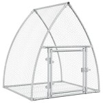 vidaXL Cușcă de iepuri, argintiu, 100x105x120 cm, oțel galvanizat vidaXL Cușcă de iepuri, argintiu, 100x105x120 cm, oțel galvanizat