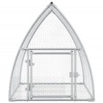 vidaXL Cușcă de iepuri, argintiu, 100x105x120 cm, oțel galvanizat vidaXL Cușcă de iepuri, argintiu, 100x105x120 cm, oțel galvanizat