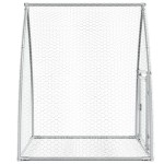vidaXL Cușcă de iepuri, argintiu, 100x105x120 cm, oțel galvanizat vidaXL Cușcă de iepuri, argintiu, 100x105x120 cm, oțel galvanizat