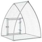 vidaXL Cușcă de iepuri, argintiu, 100x105x120 cm, oțel galvanizat vidaXL Cușcă de iepuri, argintiu, 100x105x120 cm, oțel galvanizat