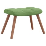 vidaXL Scaun balansoar cu taburet, verde deschis, catifea vidaXL Scaun balansoar cu taburet, verde deschis, catifea