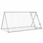 vidaXL Cușcă de iepuri, argintiu, 200x105x91 cm, oțel galvanizat vidaXL Cușcă de iepuri, argintiu, 200x105x91 cm, oțel galvanizat