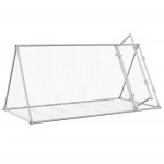 vidaXL Cușcă de iepuri, argintiu, 200x105x91 cm, oțel galvanizat vidaXL Cușcă de iepuri, argintiu, 200x105x91 cm, oțel galvanizat