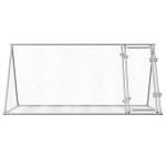 vidaXL Cușcă de iepuri, argintiu, 200x105x91 cm, oțel galvanizat vidaXL Cușcă de iepuri, argintiu, 200x105x91 cm, oțel galvanizat