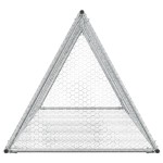 vidaXL Cușcă de iepuri, argintiu, 200x105x91 cm, oțel galvanizat vidaXL Cușcă de iepuri, argintiu, 200x105x91 cm, oțel galvanizat