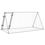 vidaXL Cușcă de iepuri, argintiu, 200x105x91 cm, oțel galvanizat vidaXL Cușcă de iepuri, argintiu, 200x105x91 cm, oțel galvanizat