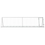 vidaXL Cușcă de iepuri, argintiu, 400x105x91 cm, oțel galvanizat vidaXL Cușcă de iepuri, argintiu, 400x105x91 cm, oțel galvanizat